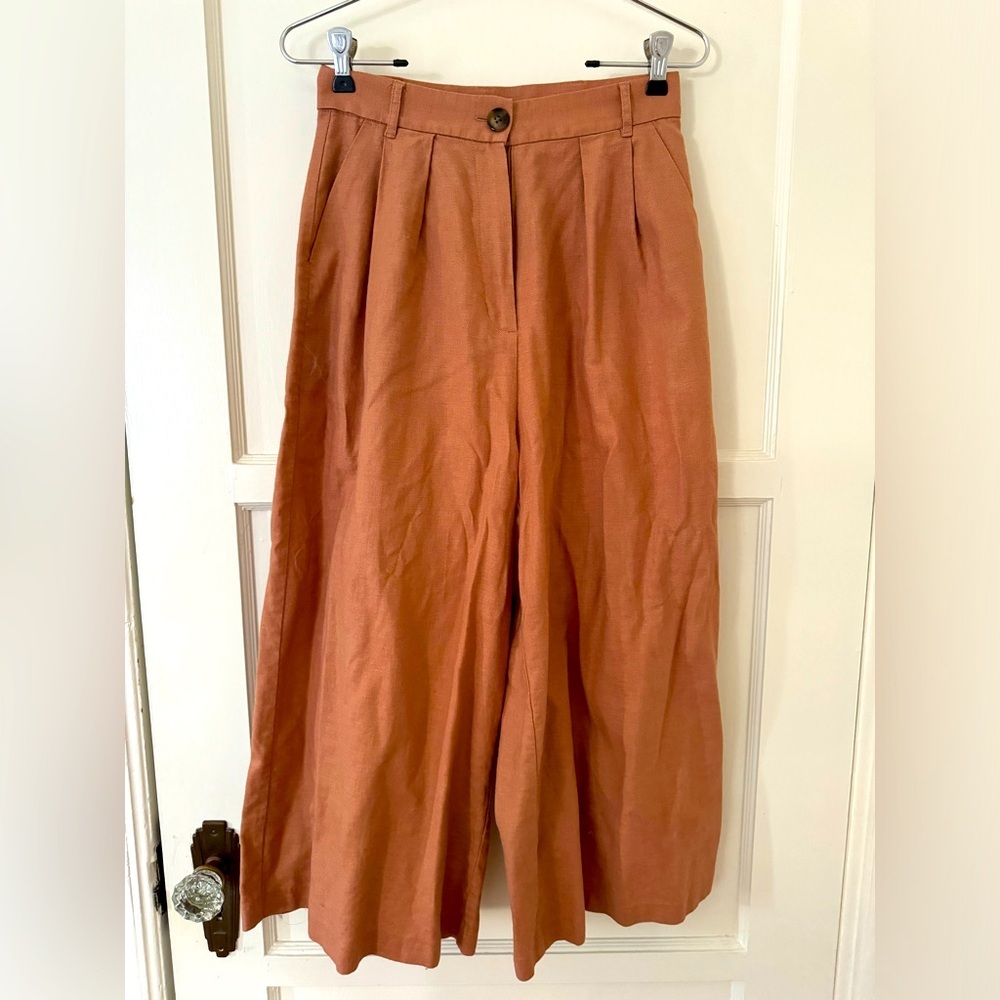 ASOS cropped wide leg trousers